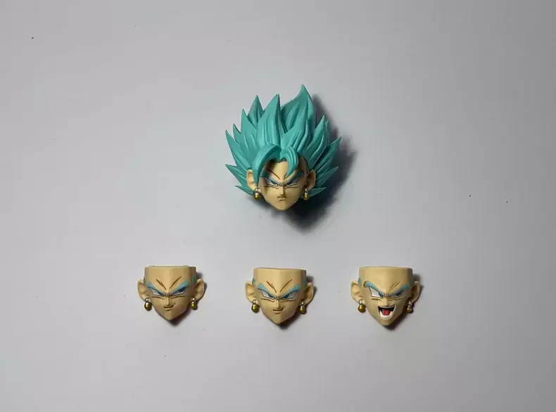 In Stock HM Dragon Ball Z Vegetto Head Accessories Super Saiyan Vegetto Anime Action Figure Collection model Toys Gifts