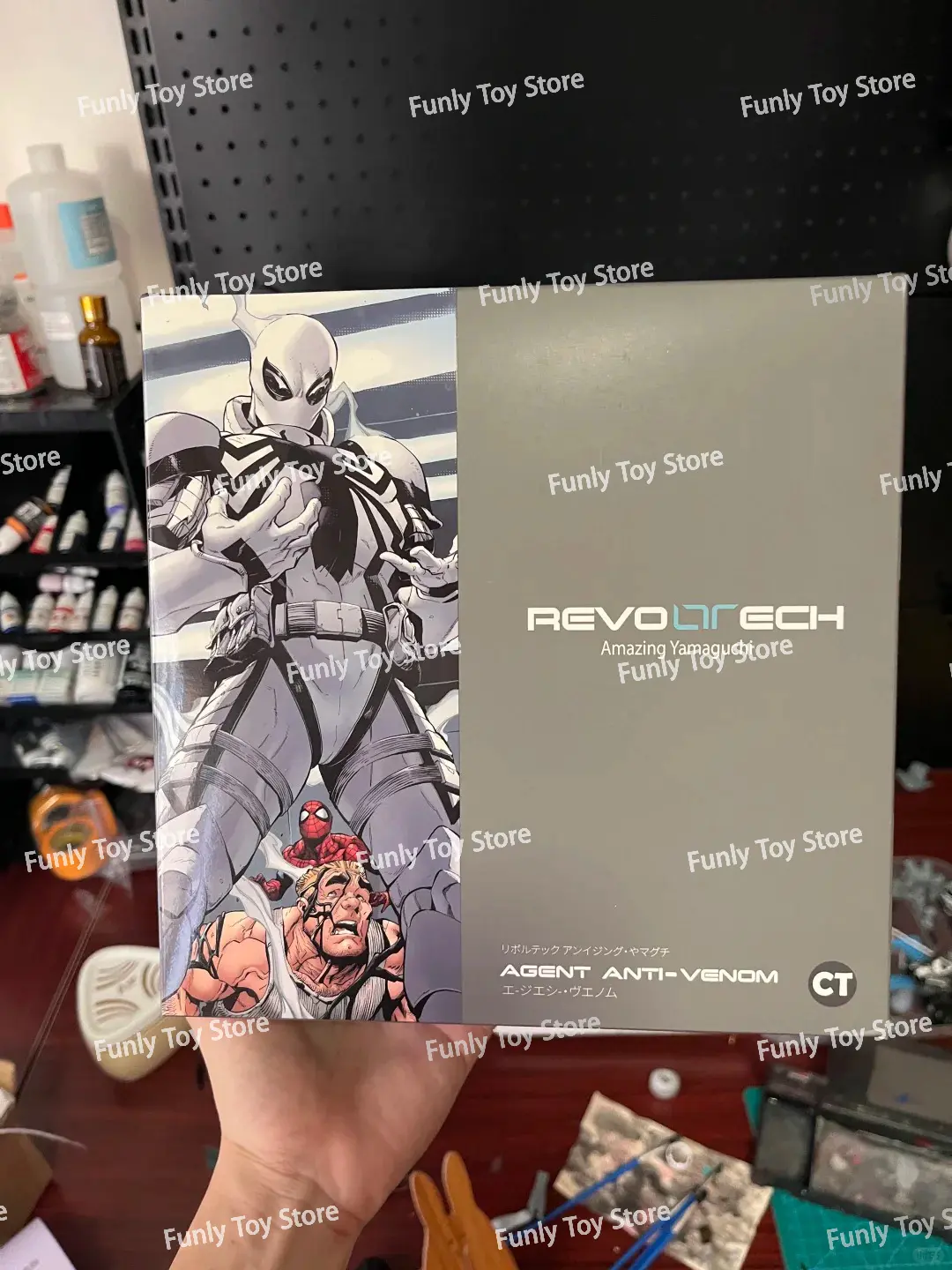 In Stock Ct Toys Agent Anti Venom Amazing Yamaguchi Agent Venom Figure Spiderman Anime Action Figure Model Customized Gifts Toys