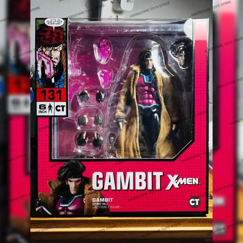 In Stock Ct Toys Gambit Figure Mafex 131 X-Men Wolverine SHF Anime Action Figure Figurine Statue Model Customized Toys Kid Gifts