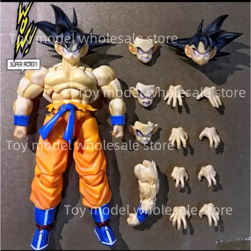 Wow Superaction Studio Son Goku Action Figure Kakarotto Dragon Ball Kaiouken Figures Goku Figurine SHF Collectible Model Toy