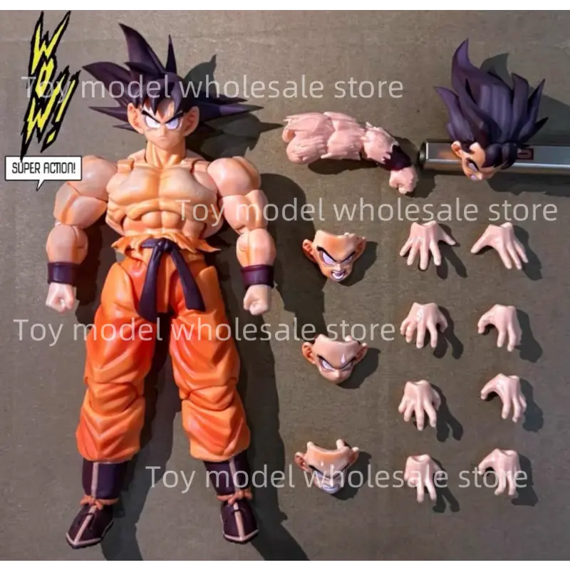 Wow Superaction Studio Son Goku Action Figure Kakarotto Dragon Ball Kaiouken Figures Goku Figurine SHF Collectible Model Toy