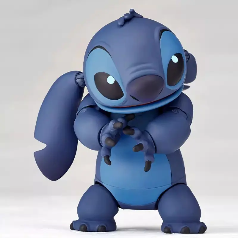 2025 New KAIYODO Stitch Action Figure Revoltech Stitch Figurine Joint Mobile Model Kits Custom Toys Collection Children Gifts