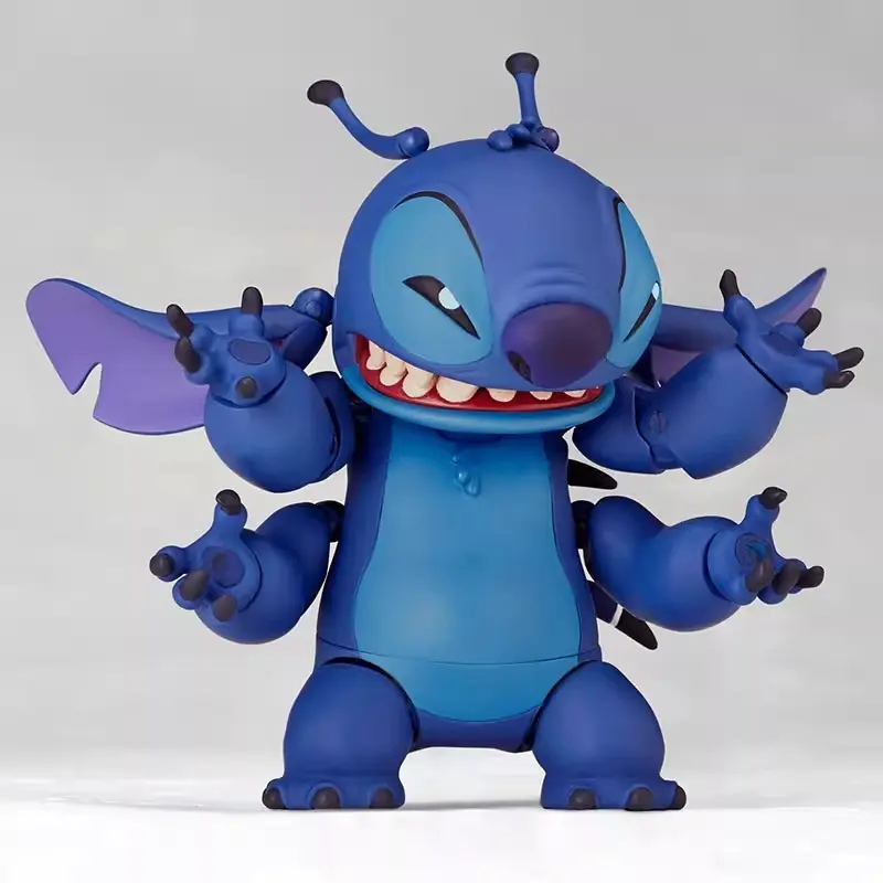 2025 New KAIYODO Stitch Action Figure Revoltech Stitch Figurine Joint Mobile Model Kits Custom Toys Collection Children Gifts