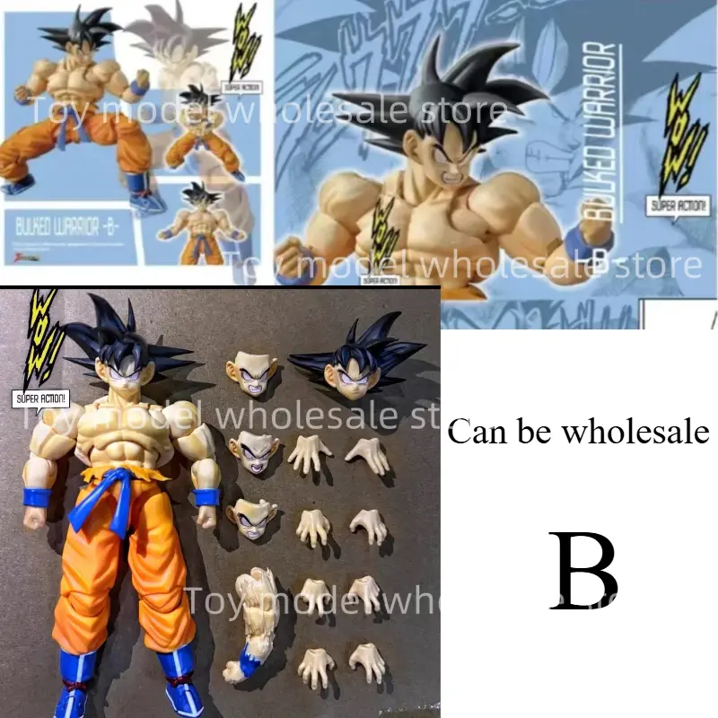 Wow Superaction Studio Son Goku Action Figure Kakarotto Dragon Ball Kaiouken Figures Goku Figurine SHF Collectible Model Toy