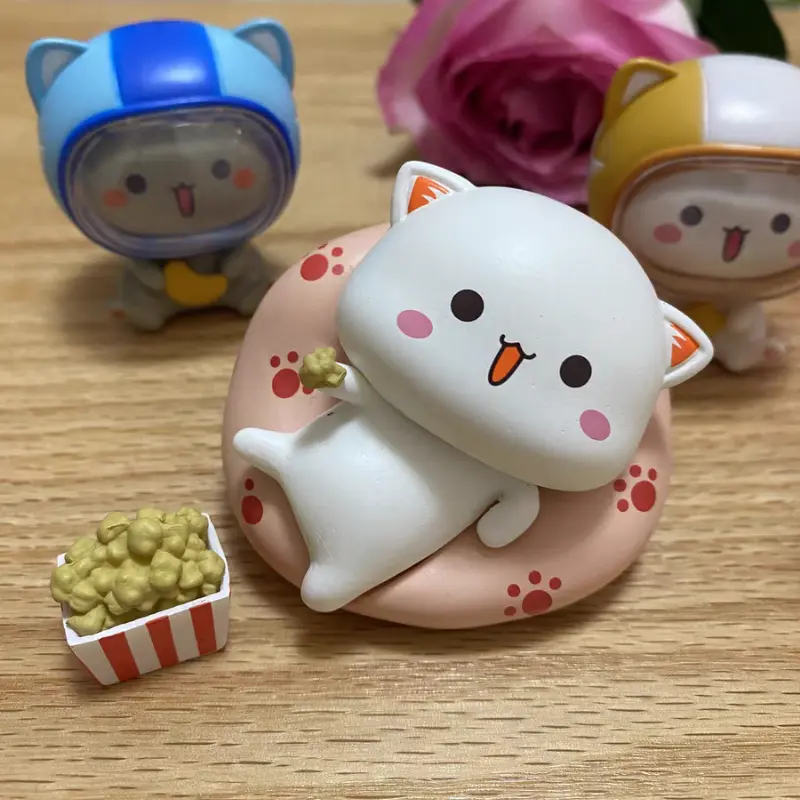 New Kawaii Mitao Cat 2 Season Lucky Cat Cheap Cute Cat Blind Box Toys Surprise Figure Cartoon Doll Collect Model Xmas Gift