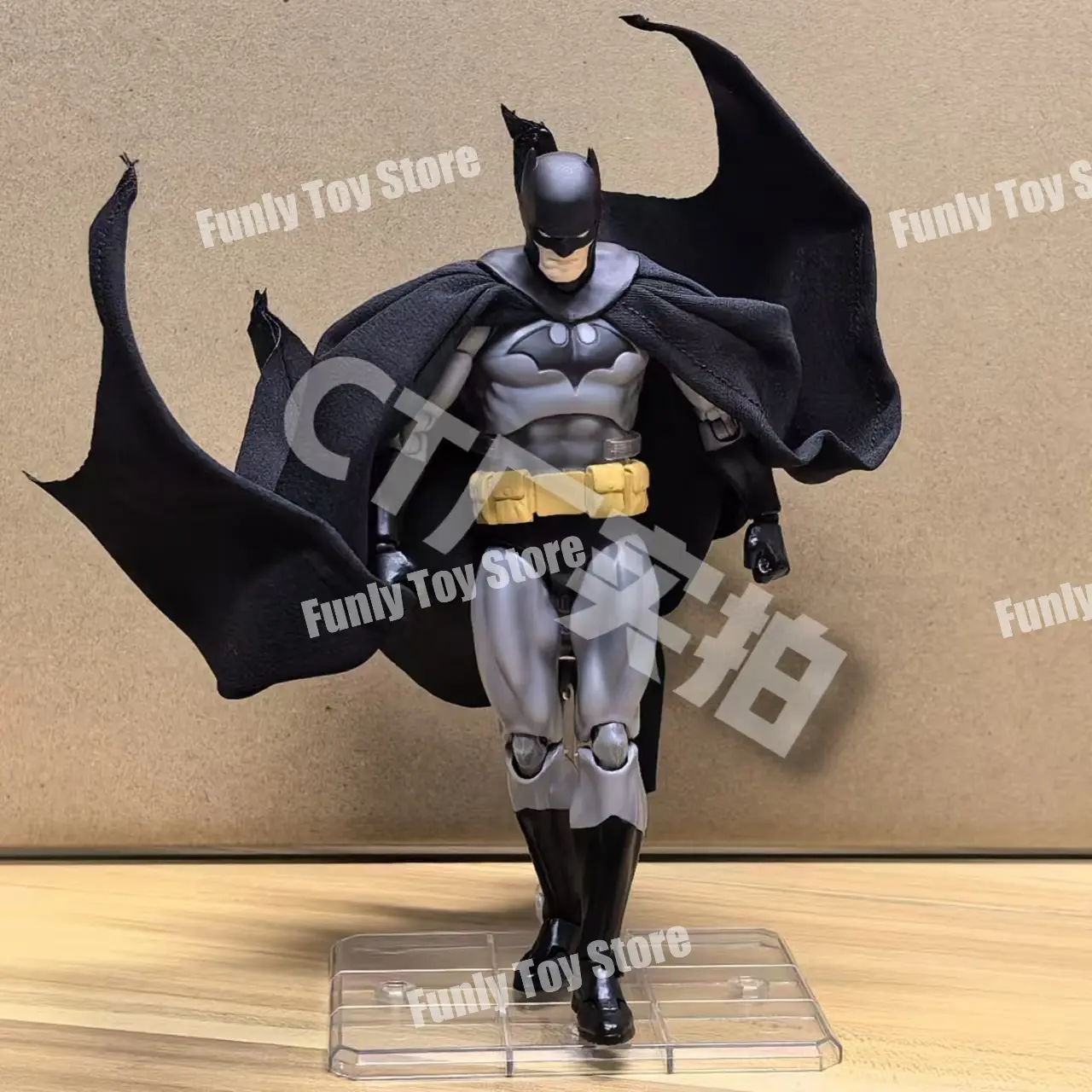 In Stock Ct Toys Batman Black Version Hush Mafex 126 Dc Bat Man Anime Action Figure Figurine Statue Model Custom Gifts Kids Toys