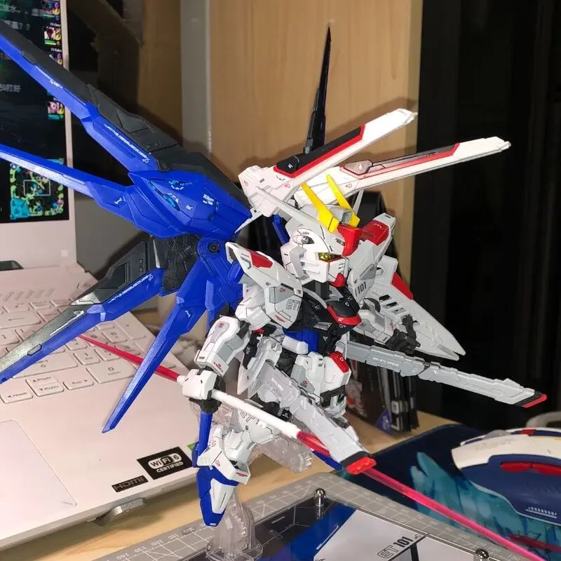 GAOGAO MGSD SEED ZGMF-X10A Assemble Mecha Model  Freedom Model Kit With Stickers AndPlatforms Assembling Anime Statue Toys  ﻿