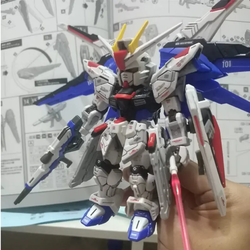 GAOGAO MGSD SEED ZGMF-X10A Assemble Mecha Model  Freedom Model Kit With Stickers AndPlatforms Assembling Anime Statue Toys  ﻿