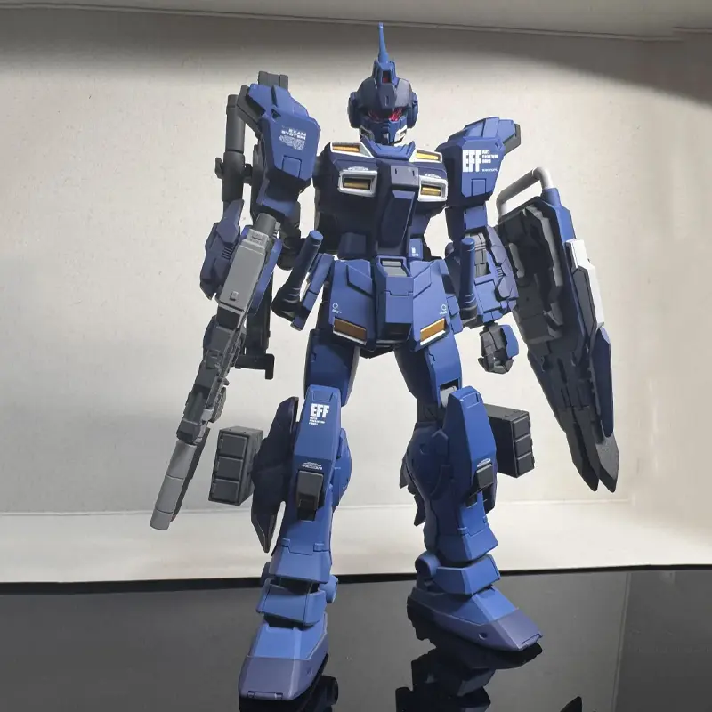 HGUC 1/144 RX-80PR Pale Rider Land-Combat Type Heavy-Equipment Mech Assembly Model Kit Action Figures Decoration Kids Toy Gift