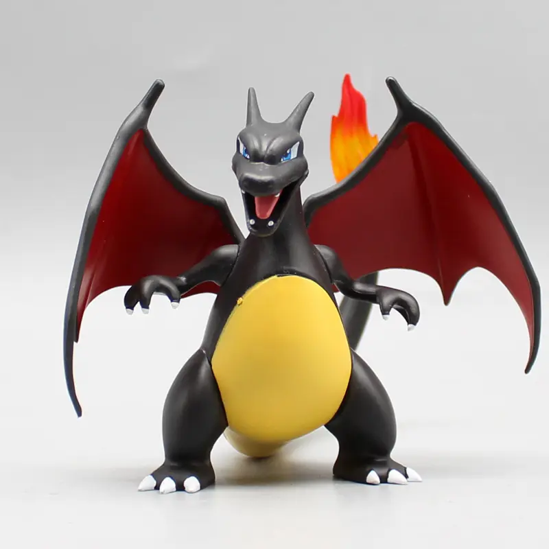 Anime Figure 9cm PokeMon GK Figures Charizard Fire Dinosaur Anime Action Figure Pvc Statue Model Doll Kid Toy Gift