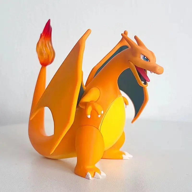Anime Figure 9cm PokeMon GK Figures Charizard Fire Dinosaur Anime Action Figure Pvc Statue Model Doll Kid Toy Gift