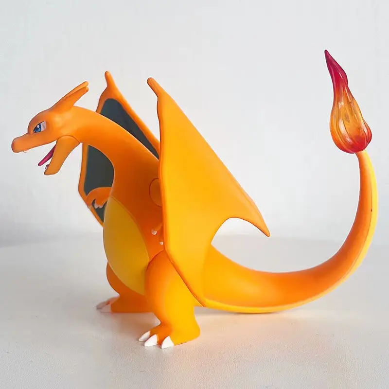 Anime Figure 9cm PokeMon GK Figures Charizard Fire Dinosaur Anime Action Figure Pvc Statue Model Doll Kid Toy Gift