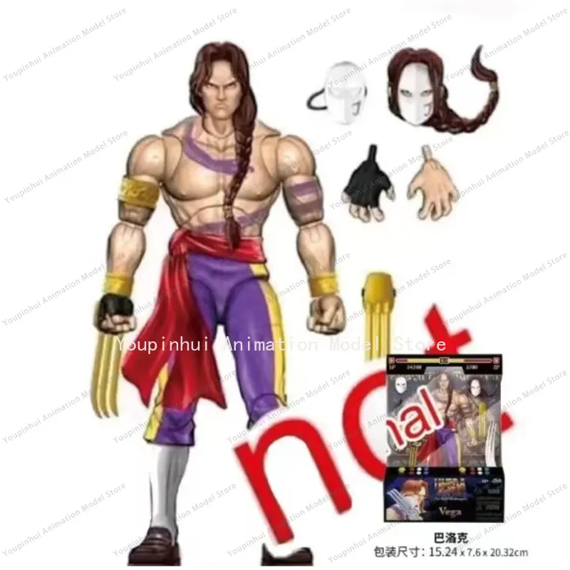 100% Original Jada Toys 1/12 Street Fighter 4 Wave Baroque Sagat Blanca Action Figure Hand Model Toy Animation Collectible Gift
