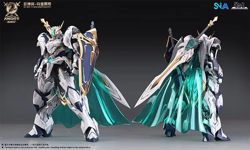 NEW Original SNAA HG 1/144 SC-002  TITAN GREATSWORD TRISTAN Model The Round Table Knights Figurine Model Pvc Statue Toys Gifts