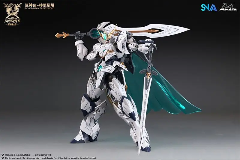 NEW Original SNAA HG 1/144 SC-002  TITAN GREATSWORD TRISTAN Model The Round Table Knights Figurine Model Pvc Statue Toys Gifts