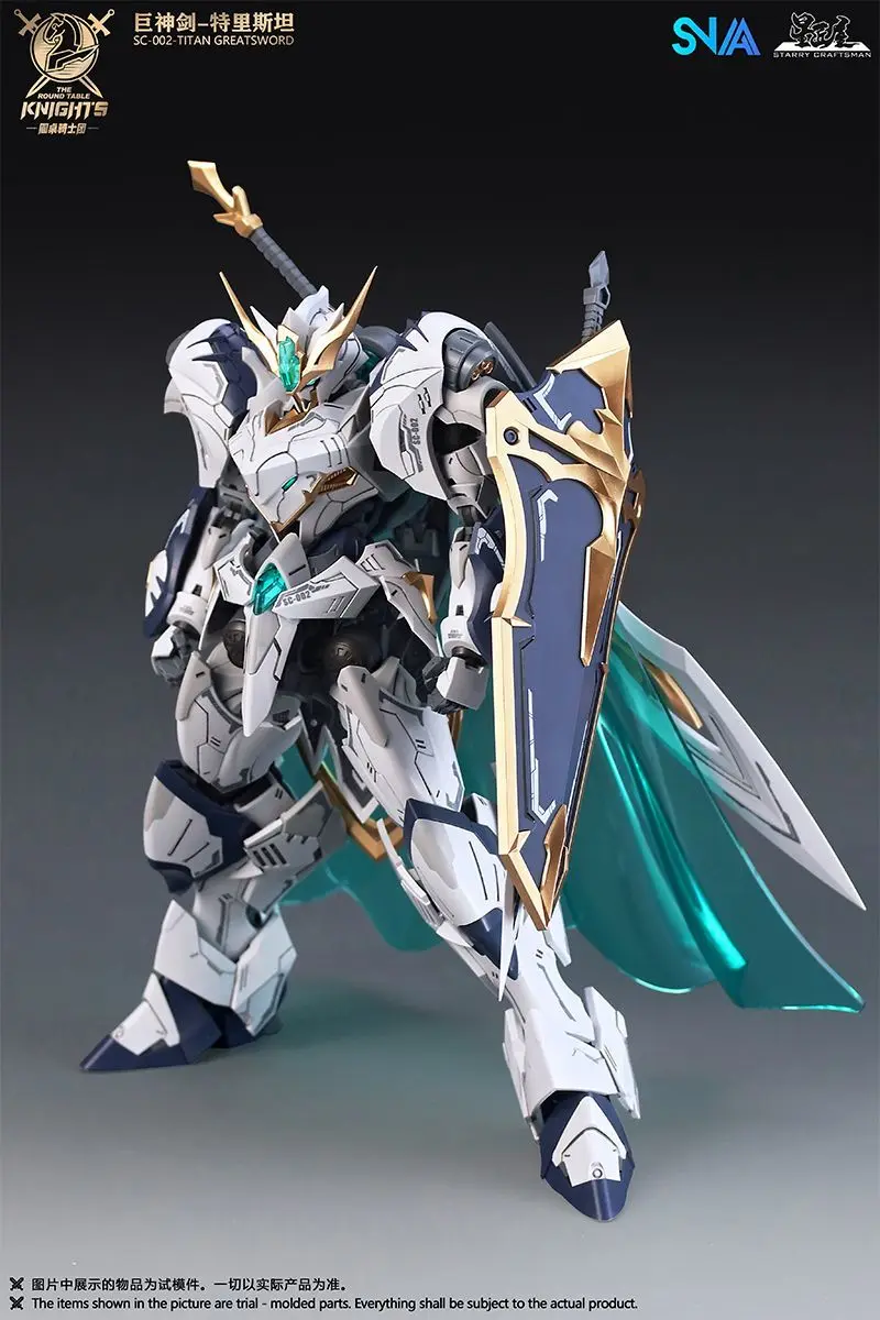 NEW Original SNAA HG 1/144 SC-002  TITAN GREATSWORD TRISTAN Model The Round Table Knights Figurine Model Pvc Statue Toys Gifts