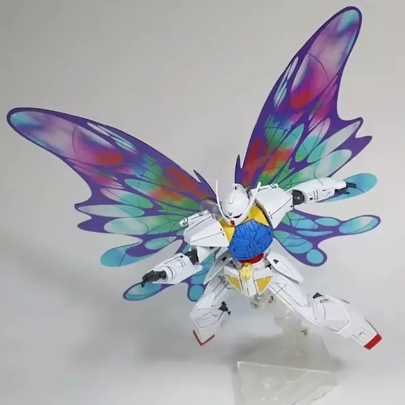 Hg 1:144 Turn Inverted Wings Of Light Moonlight Butterfly Special Effect Ornament Action Figure Display Bracket Toy For Boys