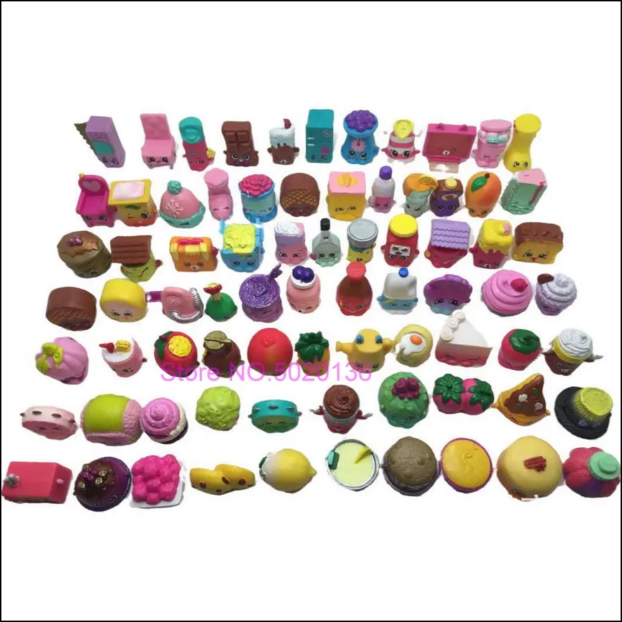 Hot New Arrival 50 100 Pcs / Set Shop Family Fruit Dolls Little Figurines Mixed Season Kins Figures Action Toys