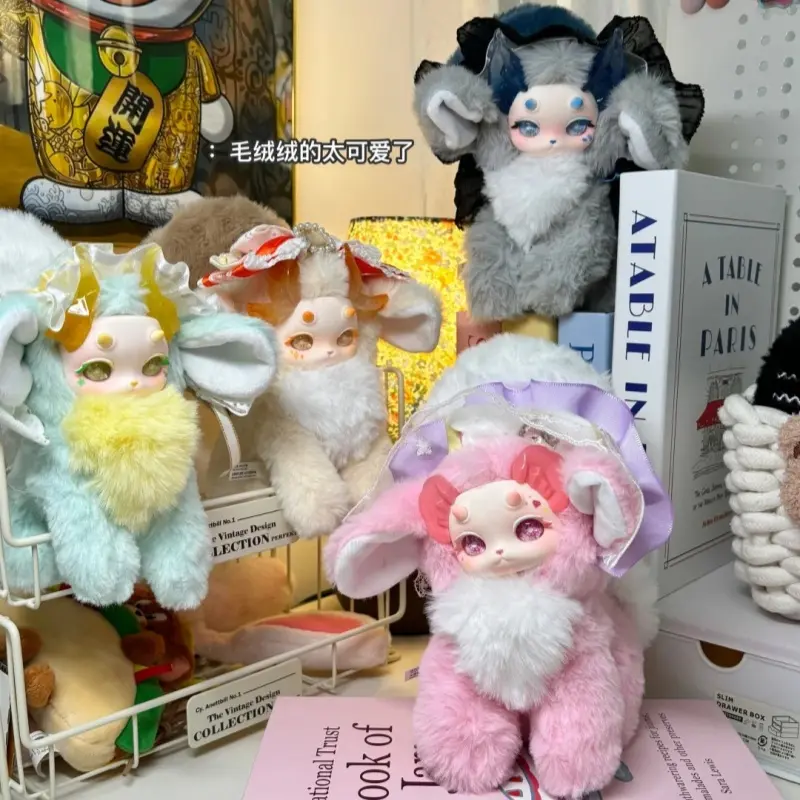 Tutulong 3-in-1 Cat Dragon Fantasy Toy Set Colorful Crystal Series Blind Box Trendy Handheld Rabbit Dragon Doll Surprise Gift