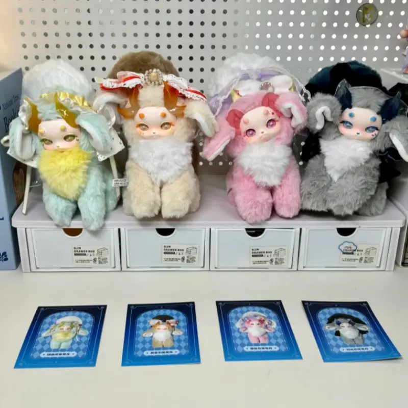 Tutulong 3-in-1 Cat Dragon Fantasy Toy Set Colorful Crystal Series Blind Box Trendy Handheld Rabbit Dragon Doll Surprise Gift