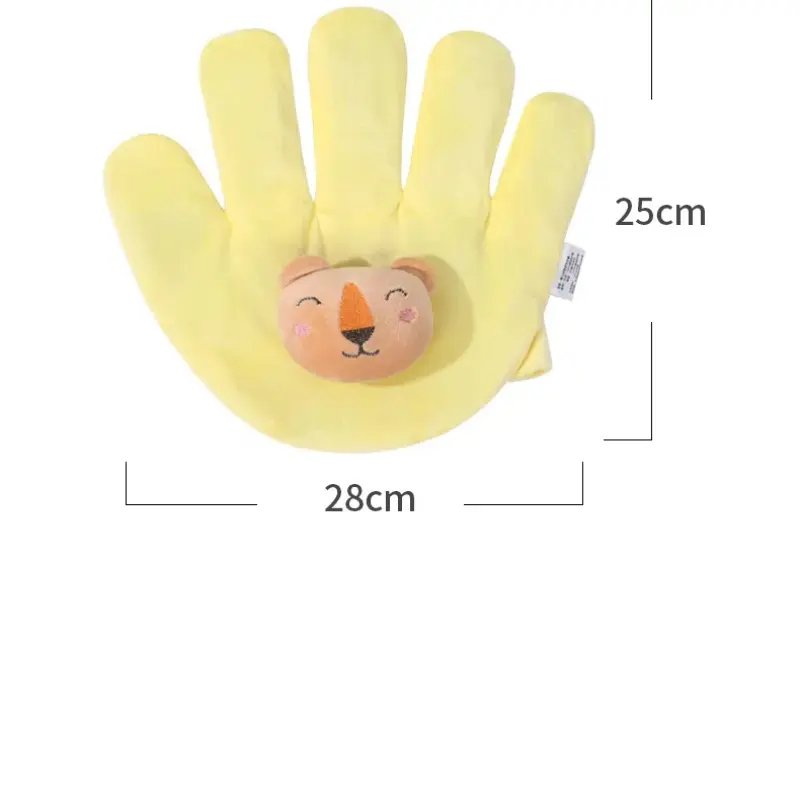Babies Soothes Cartoon Anti-Startle Hand Pacify Toy Newborns Hand Pillow Prevent Startles and Promotes Sleep