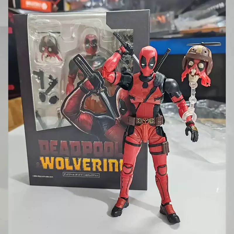 SHF Deadpool 3 Action Figures Movie Version X-Men Wade Winston Wilson Figures PVC Movable Collection Model Toys Birthday Gifts