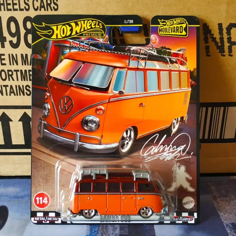 Genuine Hot Wheels Boulevard Mix 5 Gjt68 1:64 Diecast Model Pvc Car Vehicle Set Of 5 Collection Decor Boys Birthday Toys Gifts