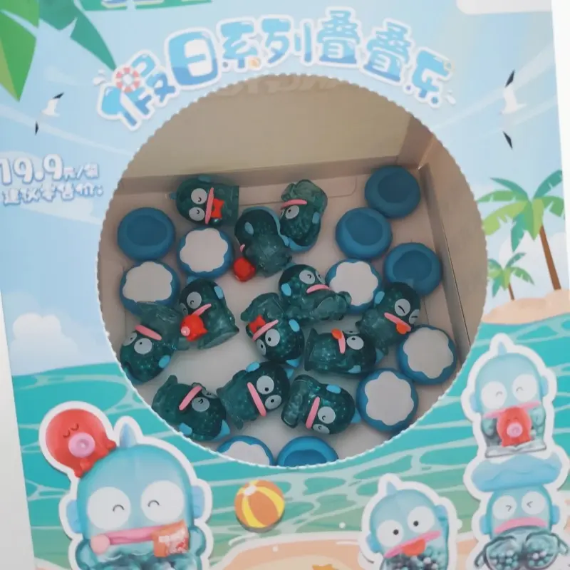 Sanrio Hamilton Holiday Series Ugly Fish Blind Box - Mystery Stackable Toy Figice Hangyodon Surprise Gift for Trendy Collectors