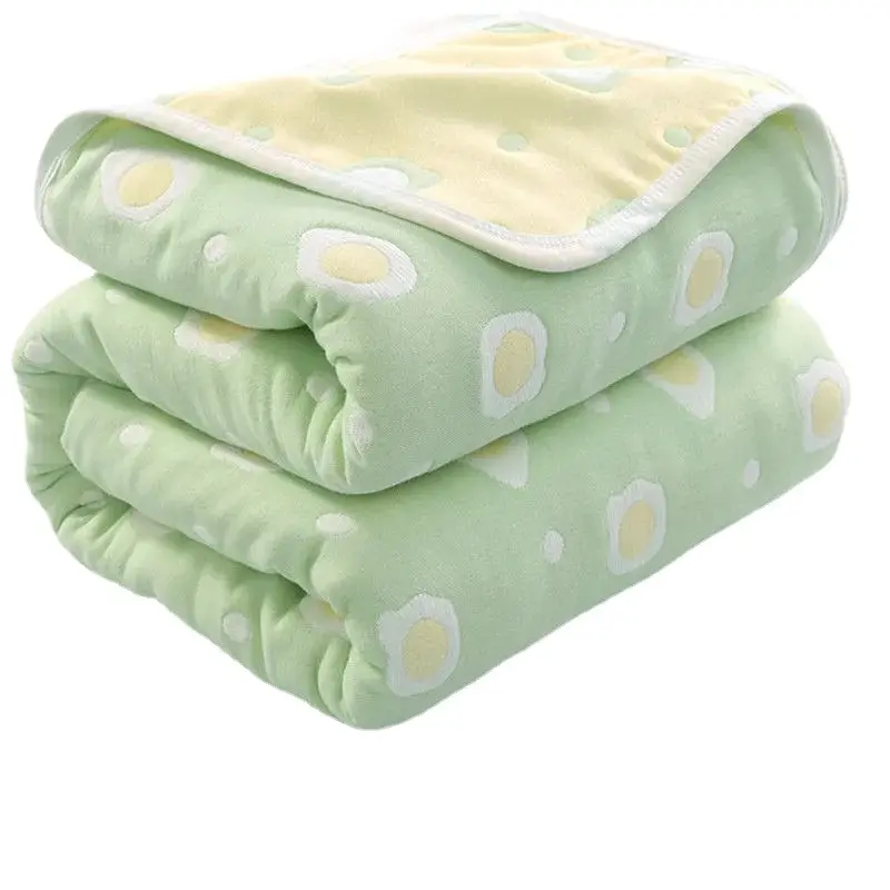 Maternal and Child Grade A-class All Cotton Six Layer Yarn Cover Double-sided Jacquard Adult and Children's Blanket Sofa Blanket