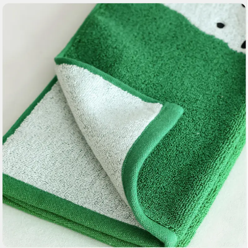 Cartoon Puppy Face Towel Bath Towel A-class Combed Long Staple Cotton Beach Towel Absorbent Bathrobe For Children And Adults