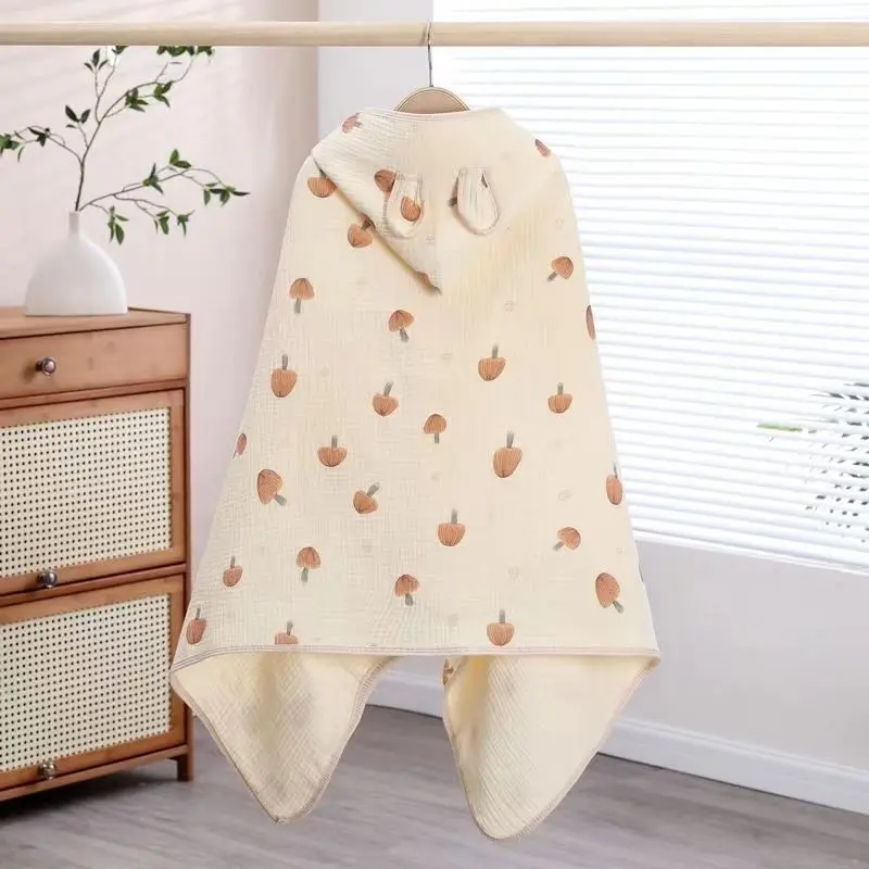 Children Hooded Bath Towel Cute Kids Summer Beach Towel Cloak Cartoon Animal Style Newborn Bathrobe Quilt Washcloth bathrobes