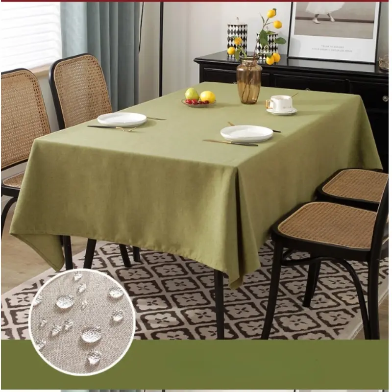 Square Waterproof Oil Resistant Stain Resistant Wrinkle Resistant Washable Tablecloth for Birthdays Weddings Parties Decorations