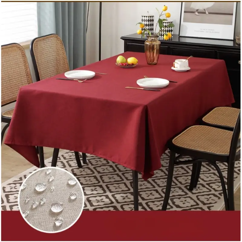 Square Waterproof Oil Resistant Stain Resistant Wrinkle Resistant Washable Tablecloth for Birthdays Weddings Parties Decorations