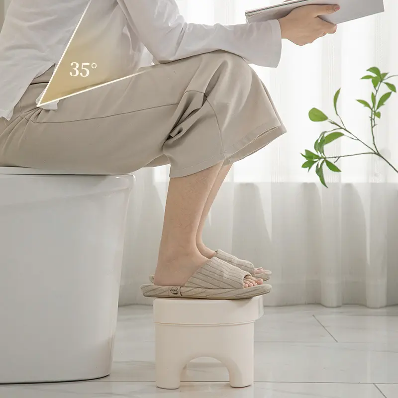 Toilet Stool Footstool Toilet Squatting Pit Artifact Plastic Thickened Feet on The Small Stool Children Non-slip Pad Footstool