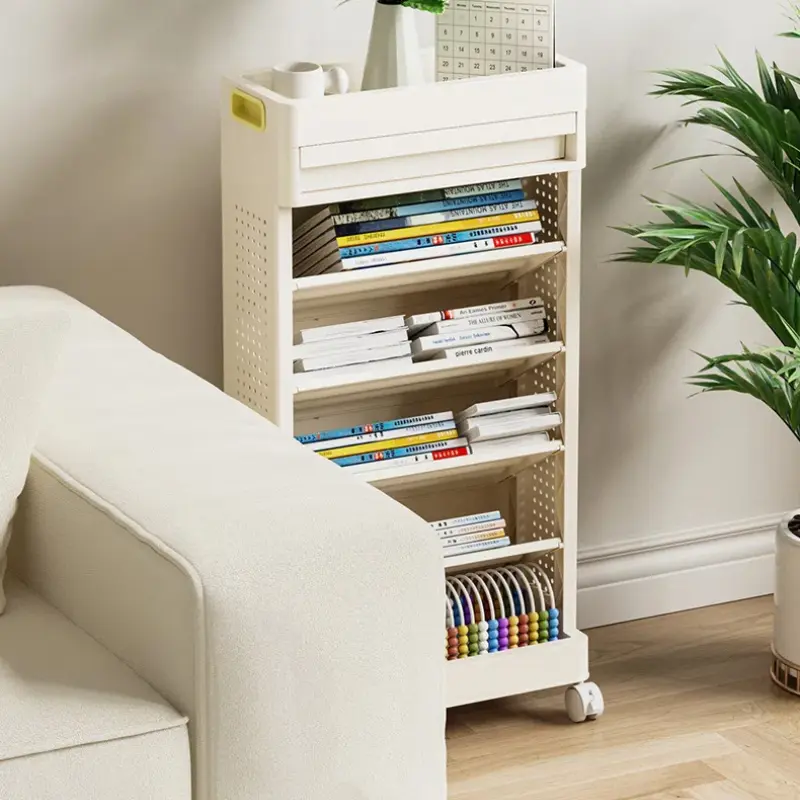 5 Layers Removable Bookshelf Office File Magazine Book Storage Rack Home Study Graffiti Storybook Clutter Organizer Shelf