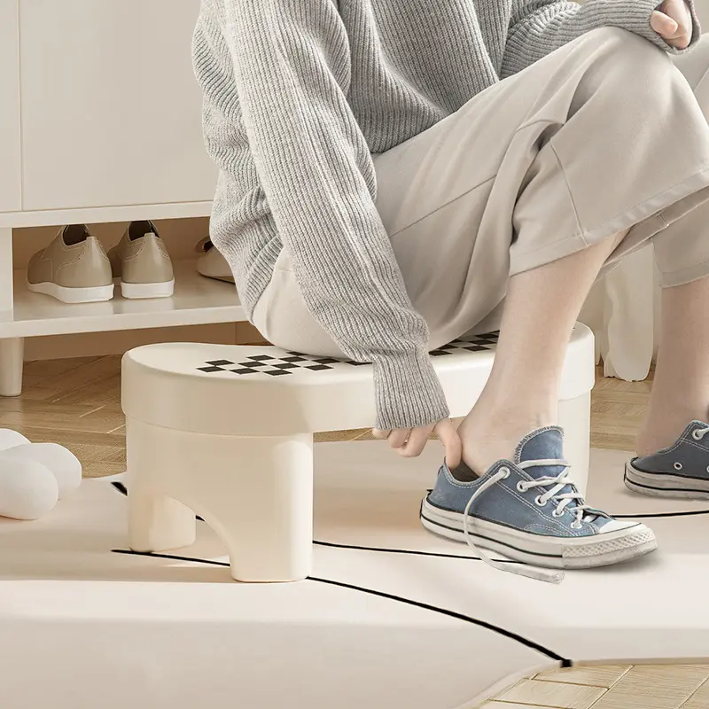 Toilet Stool Footstool Toilet Squatting Pit Artifact Plastic Thickened Feet on The Small Stool Children Non-slip Pad Footstool