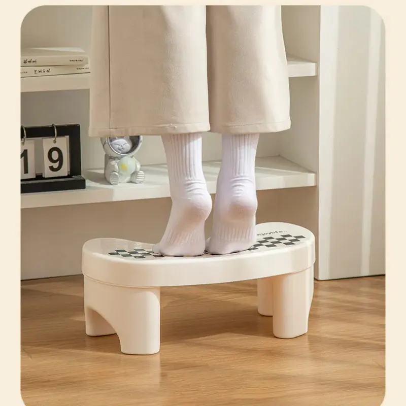 Toilet Stool Footstool Toilet Squatting Pit Artifact Plastic Thickened Feet on The Small Stool Children Non-slip Pad Footstool