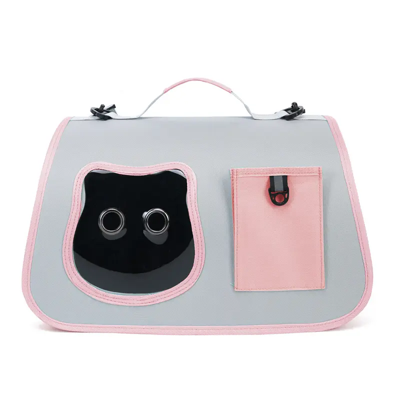 Cat Bag Portable Dog Tote Bag Breathable Backpack Carrier Small Dog Foldable Cat Carrier Large Space Travel Transport