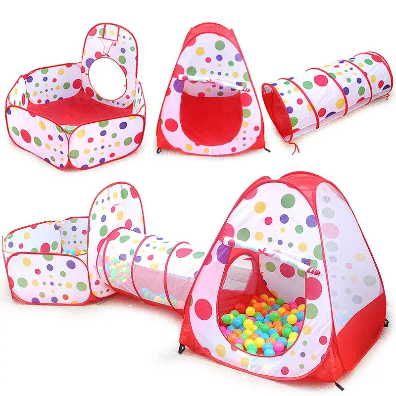 Children Ball Pool Baby Balloon Playpen Portable Kids Tent Ball Pit Crawling Tunnel Kid Playground Yard Room Pool Kids Gifts