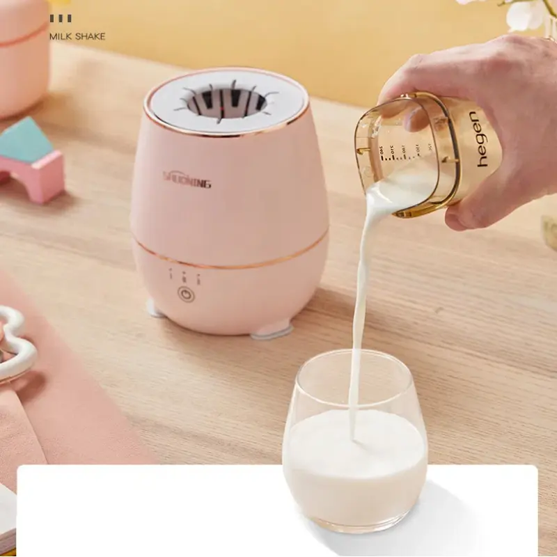 Baby Milk Shaker Portable Wireless Milk Powder Mixer Multi-function Timed Electric Milk Frother Milk Powder Blender