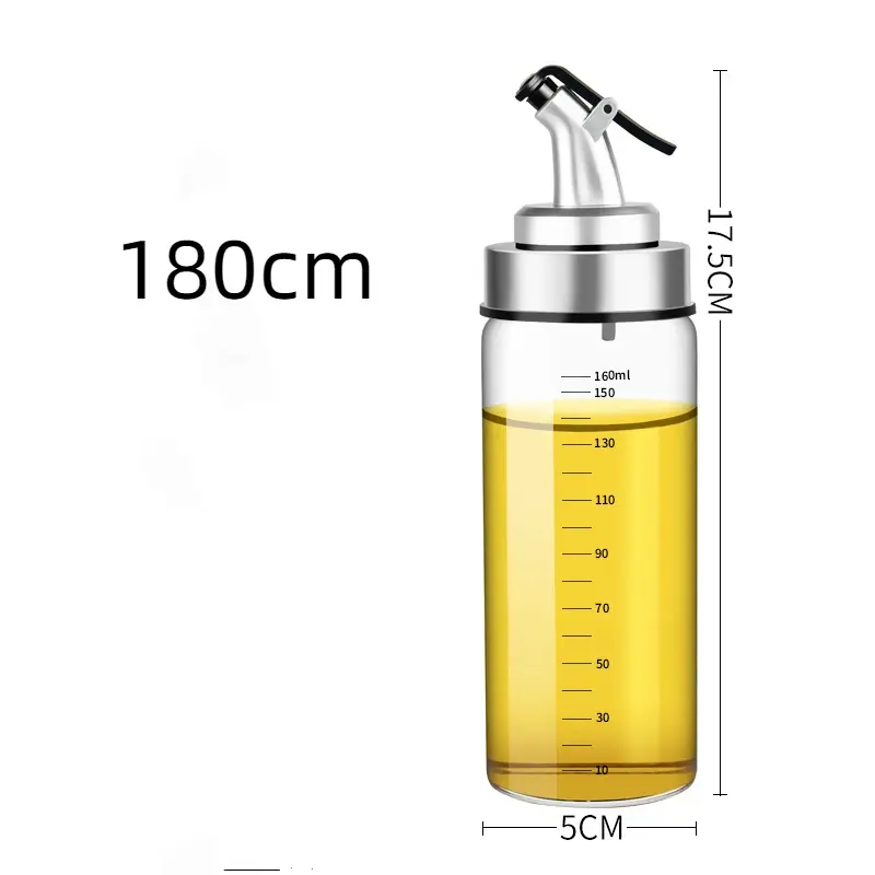 Cooking Seasoning Oil Bottle Sauce Bottle Glass Storage Bottles for Oil and Vinegar Oil Dispenser For Kitchen