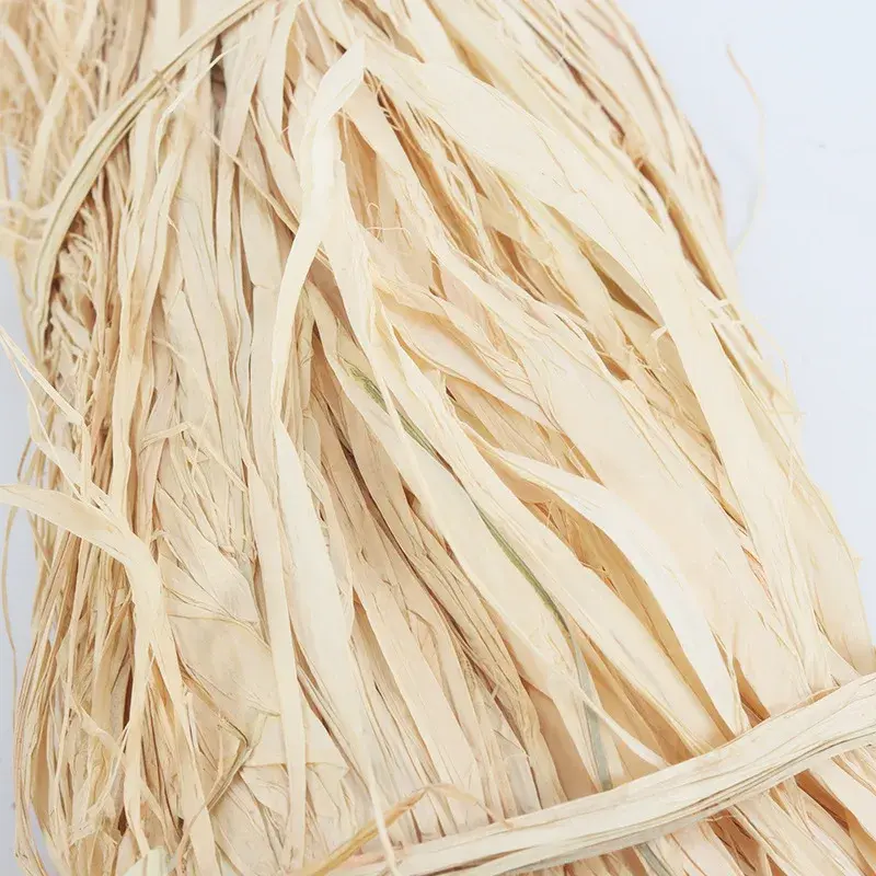 Diy Handmade Crafts Natural Real Raffia Grass Love Straw Wedding Party Flower Gift Box Packing Weaving Rope Material Decoration