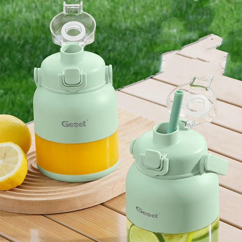 New Multi-function Portable Mini Juicer Ten-leaf Knife Head One Cover Double Drink Wireless Portable Fruit Juice Ton Cup