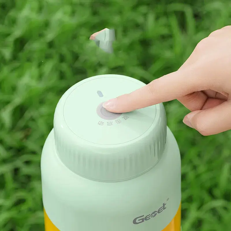 New Multi-function Portable Mini Juicer Ten-leaf Knife Head One Cover Double Drink Wireless Portable Fruit Juice Ton Cup