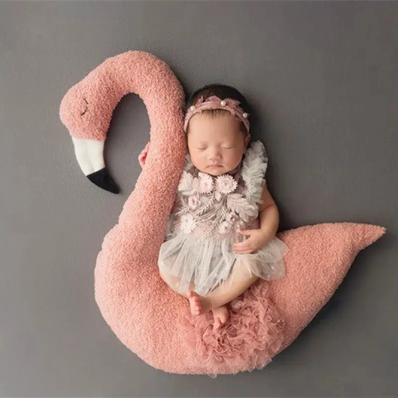 Newborn Baby Photography Props Plush Animal Bunny Doll  Posing Pillow Photo  Cushion Photography Mat