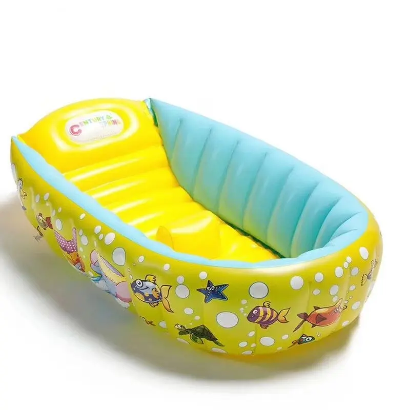 Baby Inflatable Bathtub Thickened Insulated Baby Bath Tub Large Size Can Sit and Lie Comfortably Baby Foldable Easy to Carry