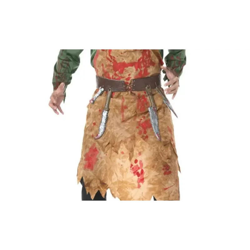 costumes Halloween scary costumes bloodstained butcher costumes European and American chef cosplay costumes men's bloodstained