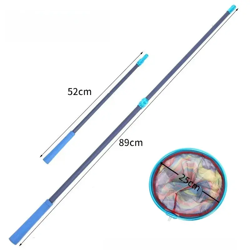 Kids Butterfly Portable Fishing Landing Net Convenient to Operate Outdoor Tools Suitable for Bird Fish Catch Release