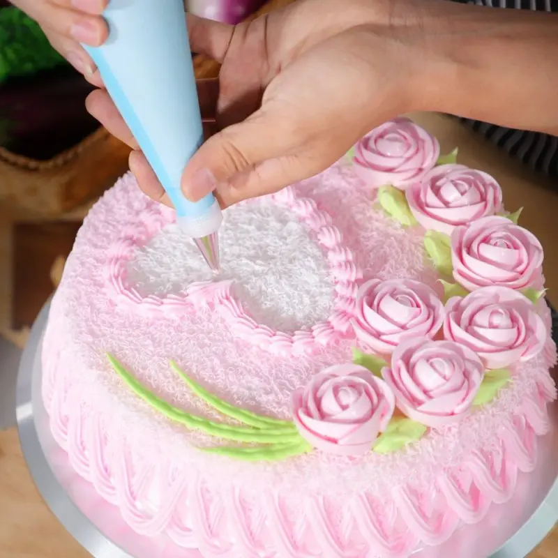 Cake Turntable Set Icing Smoother Cake Leveler DIY Cake Stand Cream Spatula Decorating Tools Rotary Table Pastry Supplies