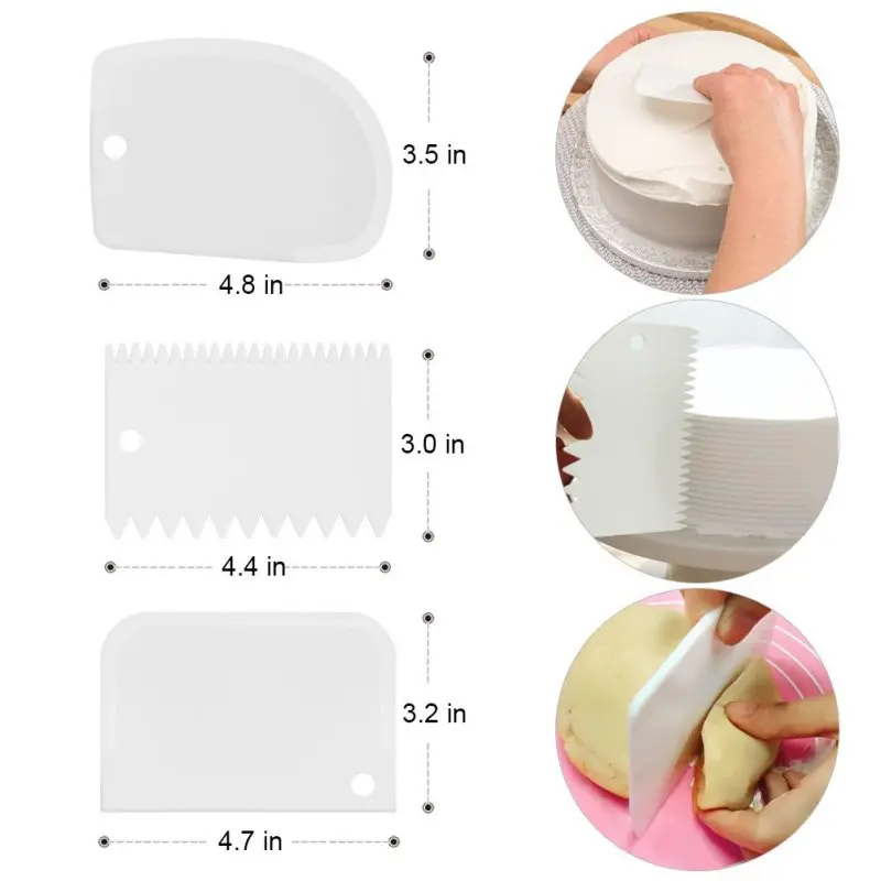 Cake Turntable Set Icing Smoother Cake Leveler DIY Cake Stand Cream Spatula Decorating Tools Rotary Table Pastry Supplies